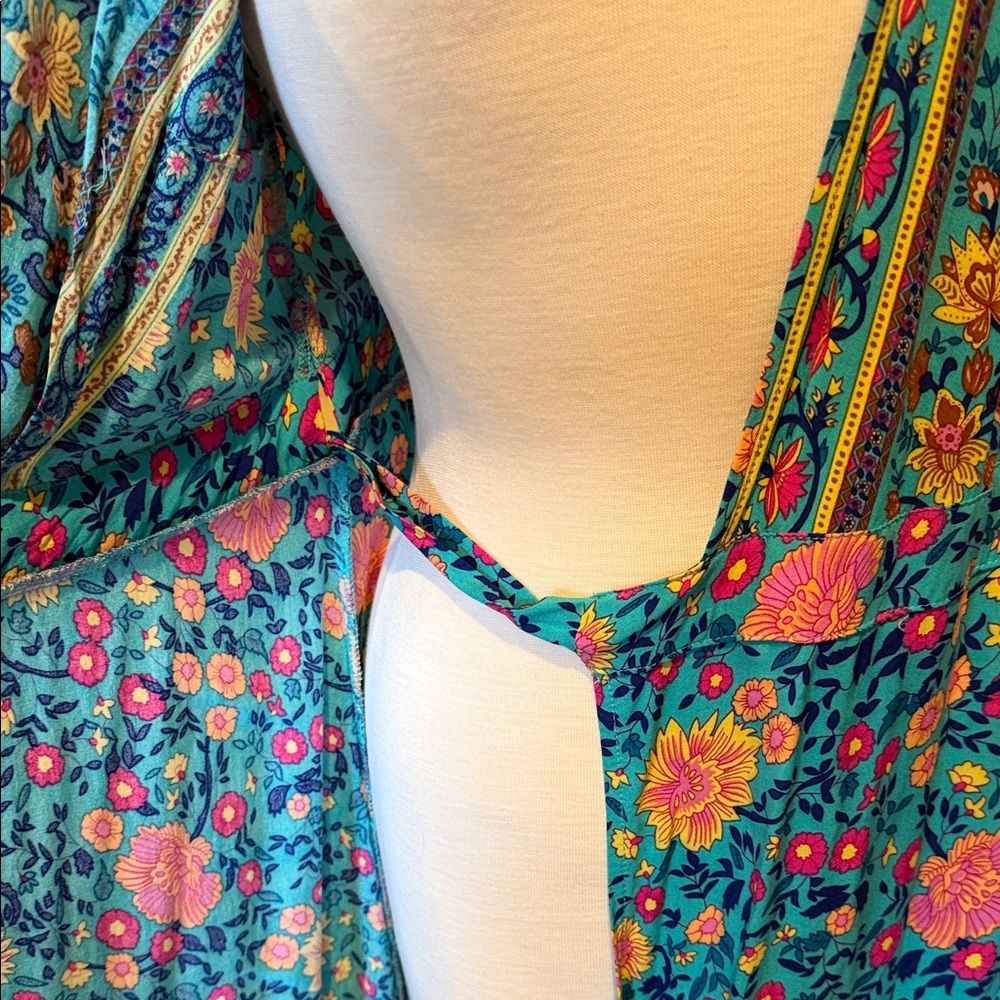 Floral Wrap Maxi Dress Boho style - Picture 3 of 6